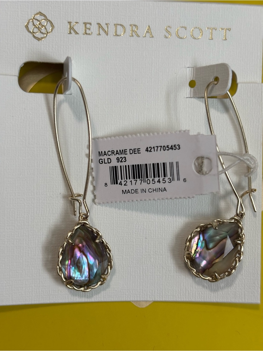 Kendra Scott Macrame Dee Earrings - Picture 2 of 3
